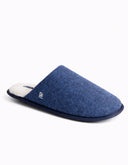 Pantufla Slip-On Acolchada Jaime Azul Índigo Texturizado