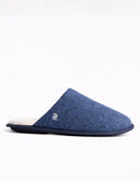 Pantufla Slip-On Acolchada Jaime Azul Índigo Texturizado