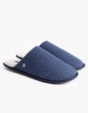 Pantufla Slip-On Acolchada Jaime Azul Índigo Texturizado