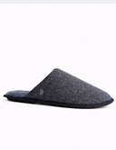 Pantufla Slip-On Acolchada Jaime Negro Texturizado