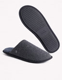 Pantufla Slip-On Acolchada Jaime Negro Texturizado