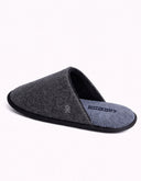 Pantufla Slip-On Acolchada Jaime Negro Texturizado
