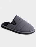 Pantufla Leighton Gris Acolchada Confort Interior Afelpado