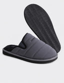 Pantufla Leighton Gris Acolchada Confort Interior Afelpado