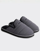 Pantufla Leighton Gris Acolchada Confort Interior Afelpado