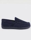 Pantufla Mocasín Slip-On Keon Azul Texturizado