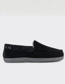 Pantufla Mocasín Slip-On Keon Negro Texturizado
