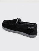 Pantufla Mocasín Slip-On Keon Negro Texturizado