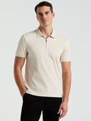 Polo Acanalada Birch con Cremallera