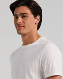 Playera Slim Fit de manga corta con tejido acanalado