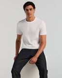 Playera Slim Fit de manga corta con tejido acanalado