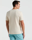 Playera Slim Fit de manga corta con tejido acanalado