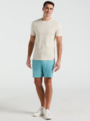 Playera Beige Birch de Algodón con Cuello Redondo Corte Slim