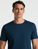 Playera Azul Moonlight Ocean de Algodón con Cuello Redondo