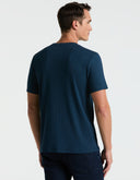 Playera Azul Moonlight Ocean de Algodón con Cuello Redondo