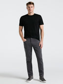 Playera Negra de Algodón con Cuello Redondo