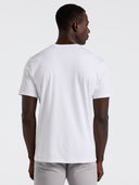 Playera Blanca con Cuello Redondo