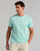 Camiseta de manga corta y cuello redondo en tejido interlock