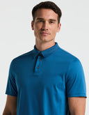 Polo Interlock Dark Blue de Manga Corta