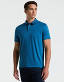 Polo Interlock Dark Blue de Manga Corta