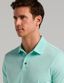 Polo de manga corta con tejido interlock