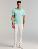 Polo de manga corta con tejido interlock