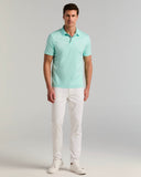 Polo de manga corta con tejido interlock
