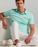 Polo de manga corta con tejido interlock
