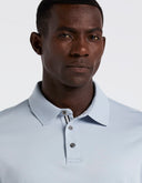 Polo de Manga Corta Kentucky Blue en Algodón Interlock con Ultra Transpirable