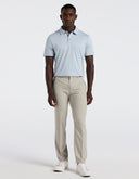 Polo de Manga Corta Kentucky Blue en Algodón Interlock con Ultra Transpirable