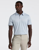 Polo de Manga Corta Kentucky Blue en Algodón Interlock con Ultra Transpirable