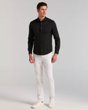 Camisa Slim Fit de manga larga con tejido elástico