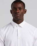 Camisa Slim Fit de manga larga con tejido elástico