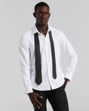 Camisa Slim Fit de manga larga con tejido elástico