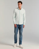 Camisa Slim Fit de manga larga con tejido elástico