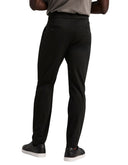 Pantalón Negro Slim Fit con Cintura Elástica y Pierna Estilizada