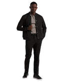 Pantalón Negro Slim Fit con Cintura Elástica y Pierna Estilizada