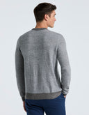 Suéter Herringbone Gris de Punto