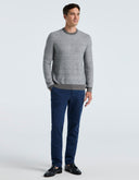 Suéter Herringbone Gris de Punto