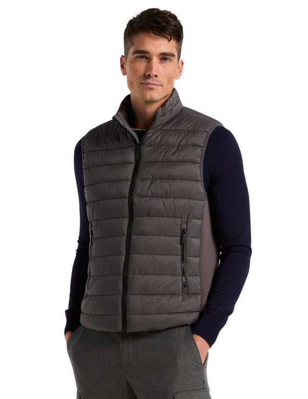 Chaleco Acolchado Gris Granite sin Mangas y Ligero