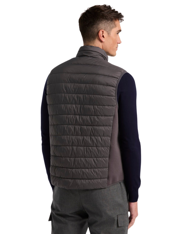 Chaleco Acolchado Gris Granite sin Mangas y Ligero