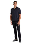 Polo Bi-Color con Cremallera Vintage Indigo