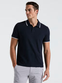 Polo Piqué de Manga Corta Dark Sapphire Algodón