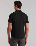 Camisa Slim Fit de manga corta con tejido seersucker