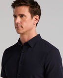 Camisa Slim Fit de manga corta con tejido seersucker