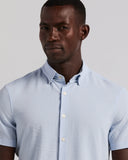 Camisa Slim Fit de manga corta con tejido seersucker