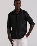 Camisa de manga larga 100% lino