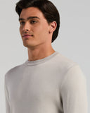 Suéter de cuello redondo con jacquard geométrico