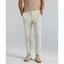 Pantalón Tricot Cropped Slim Tapered con Cordón Ajustable tono Dark Sapphire