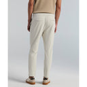 Pantalón Tricot Cropped Slim Tapered con Cordón Ajustable tono Dark Sapphire